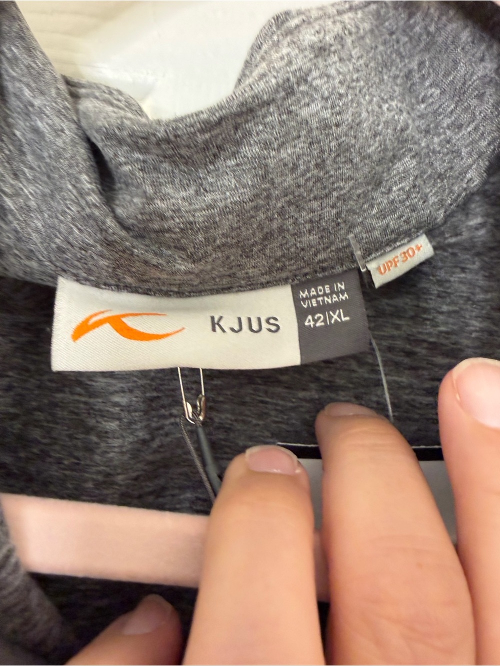 Women's Gray Hooded Utility Jacket by KJUS- Lightweight Zip Front - Picture 7 of 15